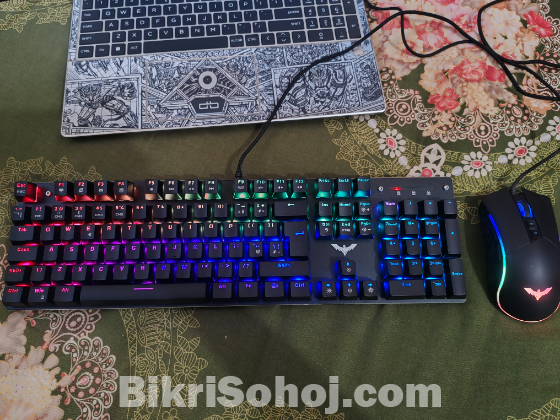 Havit HV-KB389L RGB Gaming Mechanical keyboard & Mouse Combo